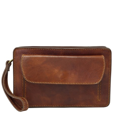 Borseta de mana, din piele naturala vachetta „superior” N4505A