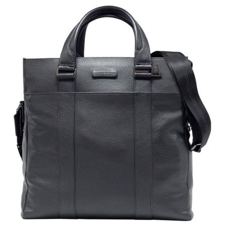Geanta (TOTE) / Rucsac vertical PIQUADRO din piele naturala, port laptop 15,6'' / ipad 10,5''/9,7'' CA5240MOS/N