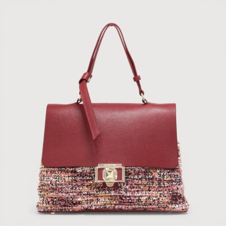 Geanta de dama CROMIA din piele naturala si lana boucle 1405585