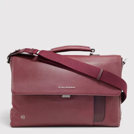 Geanta business PIQUADRO din piele naturala, portlaptop 14'', CA4116S95/BO