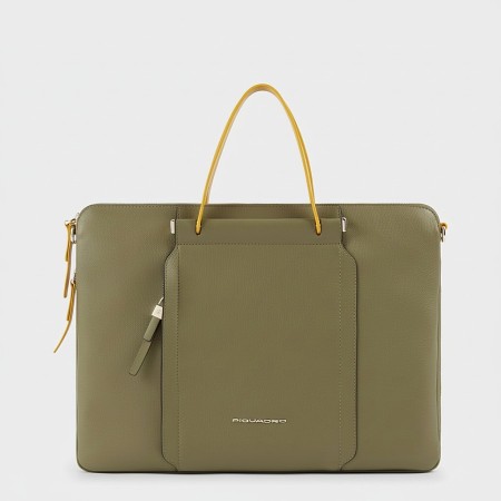 Geanta extensibila PIQUADRO, din piele naturala, portlaptop 15,6'', CA4021W92/VEGR