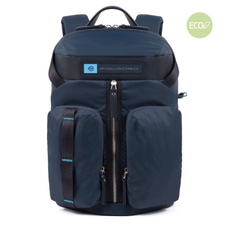 Rucsac PIQUADRO din nylon regenerat BIO, pentru laptop de 14'' CA5038BIO