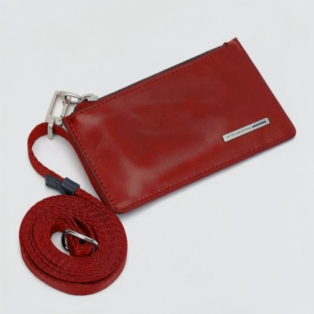 Portcard din piele, cu curea detasabila CA5950B2R/R