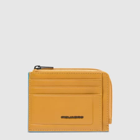 Portcard PIQUADRO, 6CC, buzunar cu fermoar, PP4822S138/G