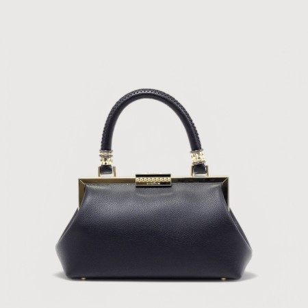 Poseta cu rama aurie CROMIA din piele naturala 1405953