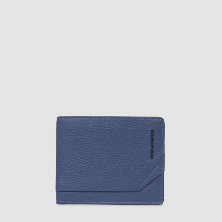 Portofel de barbati PIQUADRO, cu buzunar de monezi, RFID, PU4188S135/BLU