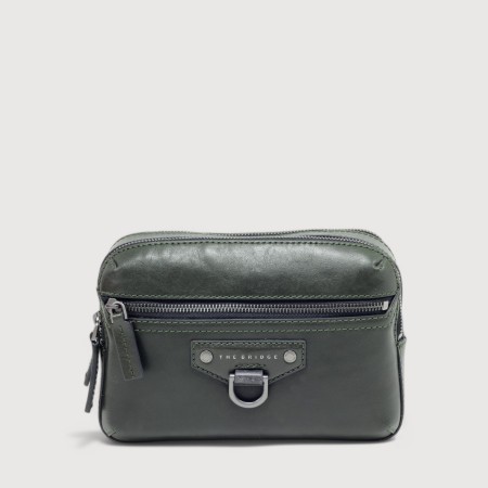 Borseta de mana THE BRIDGE din piele naturala vachetta 096915EX