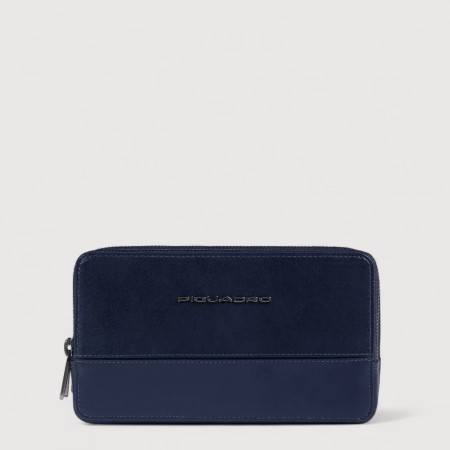 Borseta de barbati PIQUADRO cu trei compartimente AC2141W136R/BLU