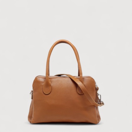 Geanta cu trei compartimente LUANA din piele naturala LU236