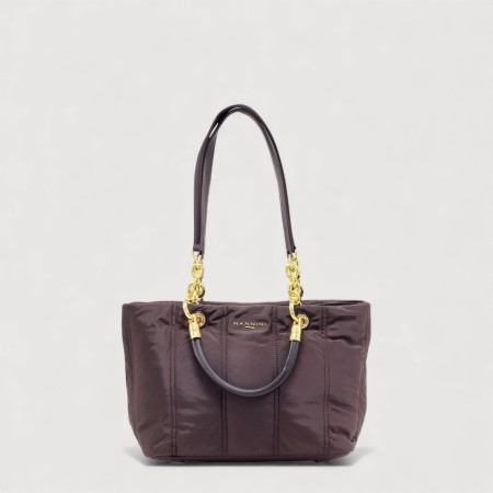 Geanta casual NANNINI usoara, din tesut si piele 17211