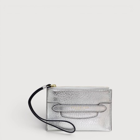 Poseta clutch THE BRIDGE din piele argintie 097906e9
