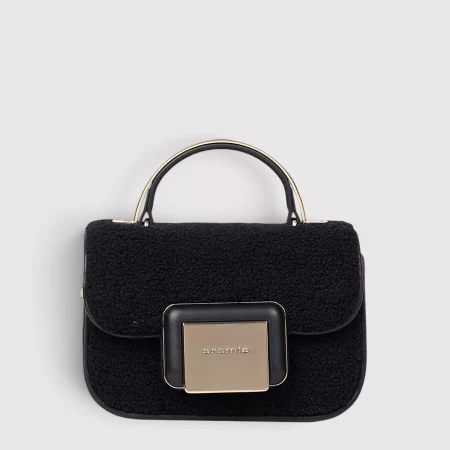 Geanta mica CROMIA din blanita neagra 1406373