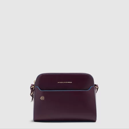 Geantă crossbody din piele pentru femei cu trei compartimente PIQUADRO BD7149B2/BO