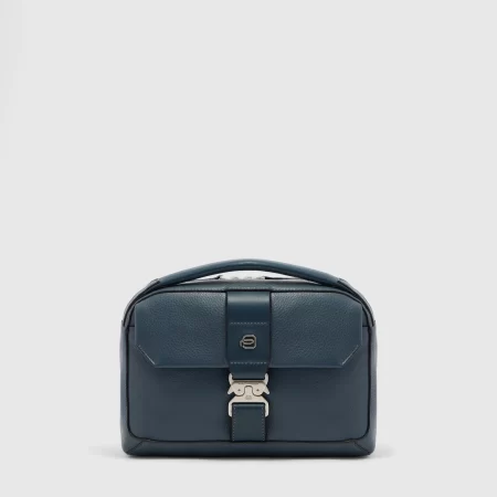 Geanta crossbody PIQUADRO de barbati, din piele naturala, CA7154W144/BLU