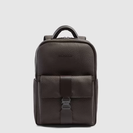 Rucsac din piele pentru laptop de 14 inch, fabricat în Italia CA7262W151