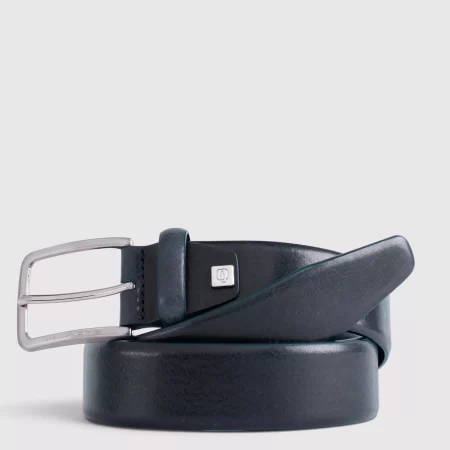 Curea de costum PIQUADRO din piele bleumarin CU4212C56/BLUS
