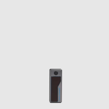 Breloc din piele și aluminiu cu clips pentru bani PC7202