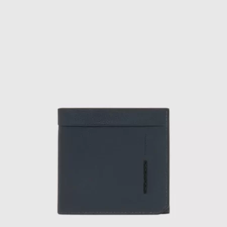 Portbancnot din piele, cu arc, PIQUADRO PU1666W137R/BLU